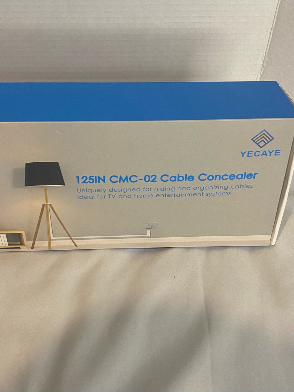 Yecaye White Cable Concealer 125in CMC-02 New In Box Never Used